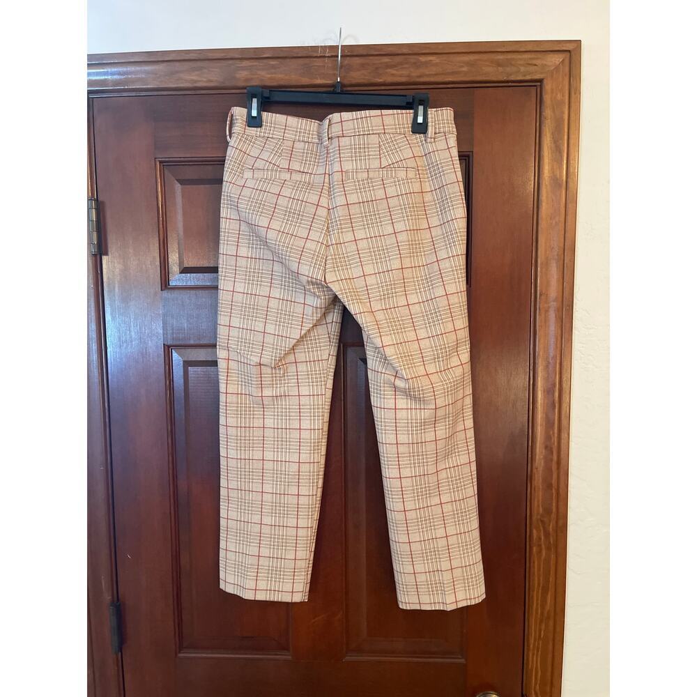 Liverpool plaid cropped pencil pant size 27/4 - Picture 4 of 6